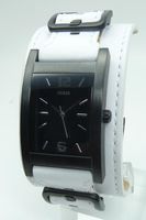 Guess horlogeband W10609G wit Leder Wit + wit stiksel - thumbnail