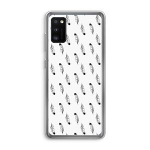 Pluimen: Samsung Galaxy A41 Transparant Hoesje