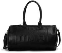 MUUD Drew Black - Handgemaakt leren weekendtas 28x28x50cm