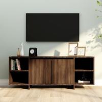 Tv-meubel 130x35x50 cm bewerkt hout bruin eikenkleur