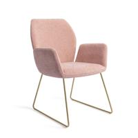 Jesper Home Eetkamerstoel 'Misaki' Slide Gold, kleur Anemone