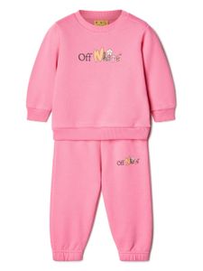 Off-White Kids survêtement à imprimé Funny Flowers - Rose