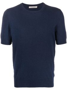 Fileria t-shirt en maille à manches courtes - Bleu