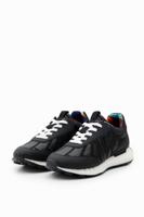 Runner sneakers met rubberdetails - BLACK - 36 - thumbnail