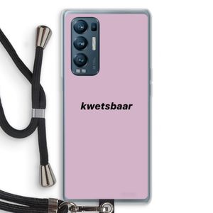 kwetsbaar: Oppo Find X3 Neo Transparant Hoesje met koord