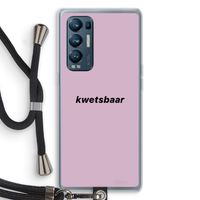 kwetsbaar: Oppo Find X3 Neo Transparant Hoesje met koord