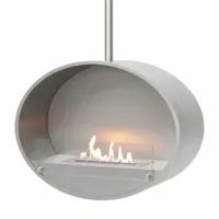 Halifax Steel - 80 cm | ScandiFlames | Plafond bio-ethanol haard | Staal