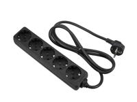 Boston BPS-503-BK 5-punts verdeeldoos