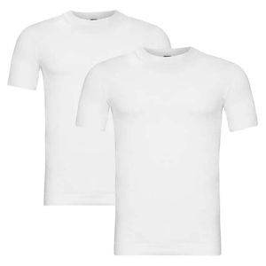 Alan Red 2-pack t-shirts O-neck rib wit - Copenhagen