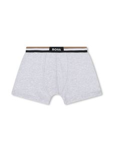 BOSS Kidswear lot de 2 boxers à bande logo - Gris