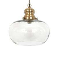 Hanglamp Hayley L Antiek Messing Hanglamp Hayley L Antiek Messing