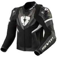 REV'IT! Hyperspeed 2 Pro jacket, Leren motorjas, Zwart Antraciet