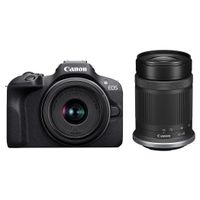 Canon EOS R100 systeemcamera Zwart + RF-S 18-45mm IS STM + RF 55-210mm IS STM - thumbnail