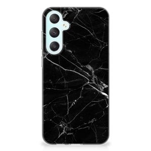 Samsung Galaxy S23 FE TPU Siliconen Hoesje Marmer Zwart - Origineel Cadeau Vader