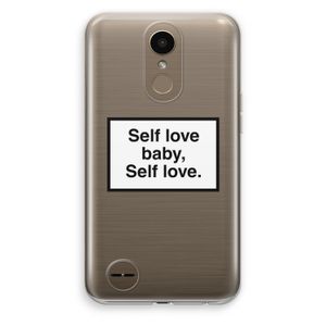 Self love: LG K10 (2017) Transparant Hoesje