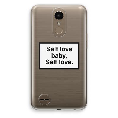 Self love: LG K10 (2017) Transparant Hoesje