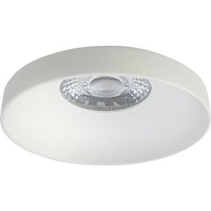 Spot Armatuur GU10 - Pragmi Vrito Pro - GU10 Inbouwspot - Rond - Wit - Aluminium - Ø82mm