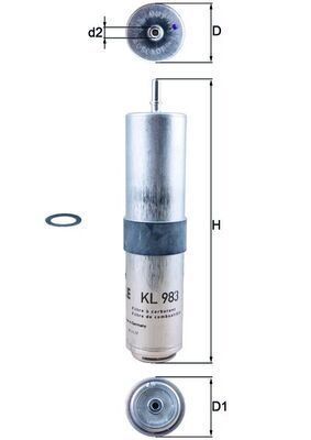 Brandstoffilter KL983D