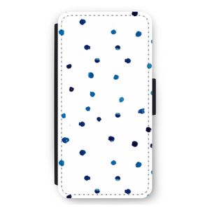 Blauwe stippen: iPhone 12 Pro Max Flip Hoesje