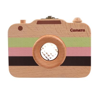 Creatieve houten kinderen Camera bladverliezende tand behoud vak babytanden tand huis opbergdoos