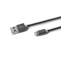 Celly - USB-Lightning Kabel, 1 meter, Zwart - Celly Snake - thumbnail