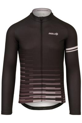 AGU Fietsshirt Lange Mouwen Essential Heren - Zwart - S