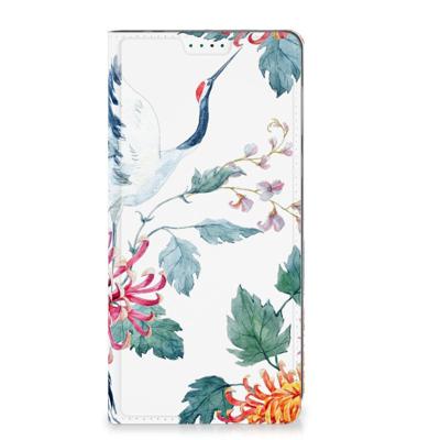 Motorola Moto E13 4G | Hoesje maken | Bird Flowers