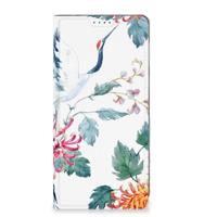 Motorola Moto E13 4G | Hoesje maken | Bird Flowers