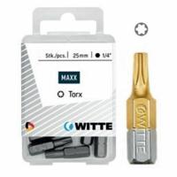 Set van tips WITTE TX Torx 5 Stuks