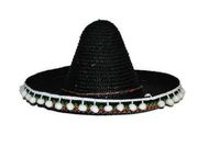 Mexicaanse sombrero kind zwart