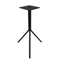 Stalen salononderstel zwart rond ø 36 cm en hoogte 50 cm (koker 1,6 cm)