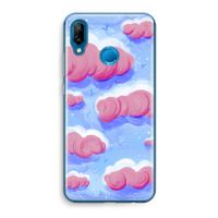 Roze wolken met vogels: Huawei P20 Lite Transparant Hoesje