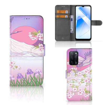 OPPO A16/A16s/A54s | Telefoonhoesje | Met pasjeshouder | Bird Flying
