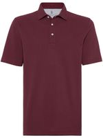 Brunello Cucinelli polo en coton - Rouge