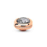 Melano Vivid Squared Bright Side Steentje Crystal Dark Grey Rosé Melano Vivid Squared Bright Side Steentje Crystal Dark Grey Rosé