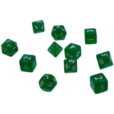 Eclipse 11 Dice Set: Forest Green Dobbelstenen