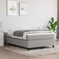 Boxspring bed 120x200 cm stof lichtgrijs
