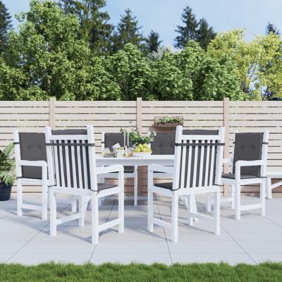 VidaXL Tuinstoelkussens 6 st oxford stof antracietkleurig