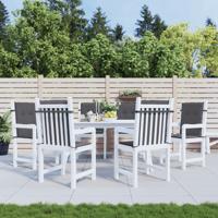 VidaXL Tuinstoelkussens 6 st oxford stof antracietkleurig