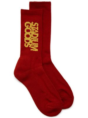 STADIUM GOODS® chaussettes à logo brodé - Rouge