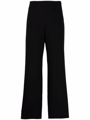 Emporio Armani pantalon ample à taille-haute - Noir