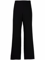 Emporio Armani pantalon ample à taille-haute - Noir