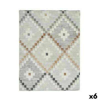 Vlekbestendig tafelkleed Kinvara ROMBOS-B ROMBOS-B Beige Dun canvas Anti-vlek Ruiten 140 x 180 cm (6 Stuks)