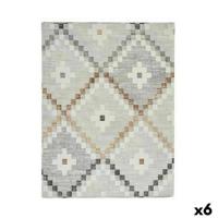 Vlekbestendig tafelkleed Kinvara ROMBOS-B ROMBOS-B Beige Dun canvas Anti-vlek Ruiten 140 x 180 cm (6 Stuks)