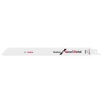 Bosch Accessories 2608656270 Reciprozaagblad S 1122 HF, Flexible for Wood and Metal, verpakking van 2 stuks Zaagbladlengte 225 mm 2 stuk(s)