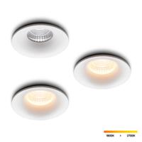 LED-inbouwspot set 3 stuks Villa wit 5W dim-to-warm