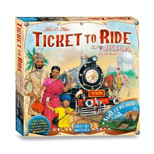 Days of Wonder Ticket to Ride India Bordspel Op speelstenen gebaseerd