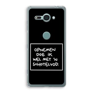 Schotelvod: Sony Xperia XZ2 Compact Transparant Hoesje