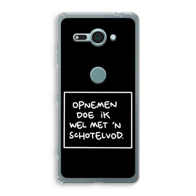 Schotelvod: Sony Xperia XZ2 Compact Transparant Hoesje
