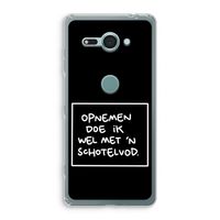 Schotelvod: Sony Xperia XZ2 Compact Transparant Hoesje